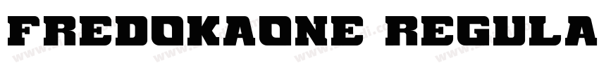FredokaOne Regular字体转换